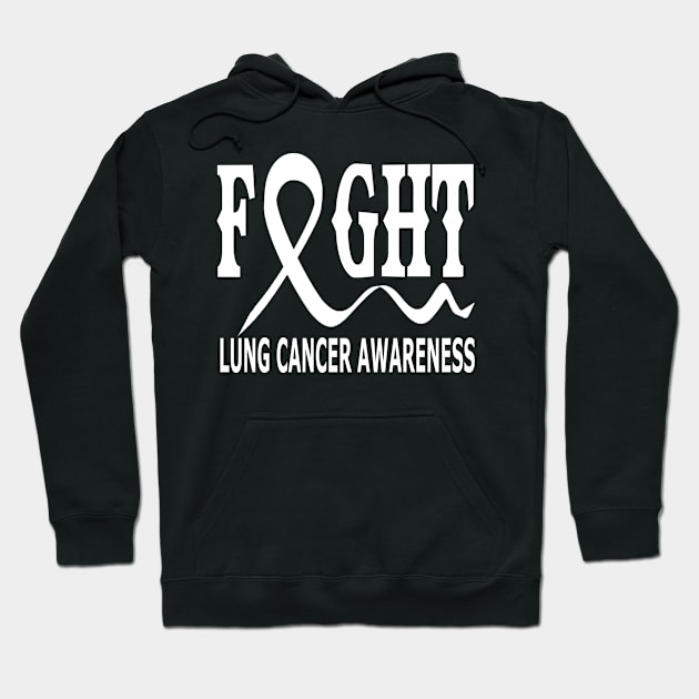 Fight Lung Cancer Awareness Hoodie by Tshirt0101